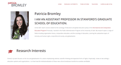 Desktop Screenshot of patriciabromley.com